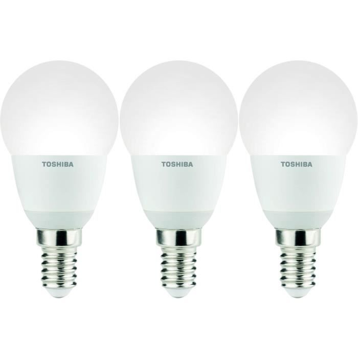 TOSHIBA Lot de 3 ampoules LED E14 25W Toshiba Pickture