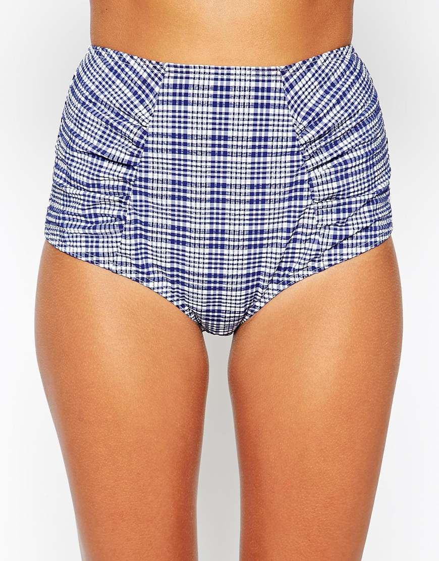 ASOS Bas de bikini taille haute en crépon de Asos Pickture