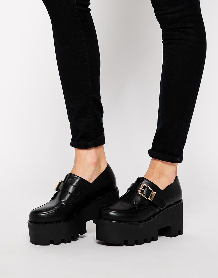 chaussure plateforme noir femme