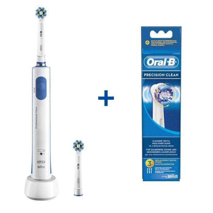 Pack Oral B Brosse A Dent électrique Pro 650 + 3 - ORAL B - Pickture