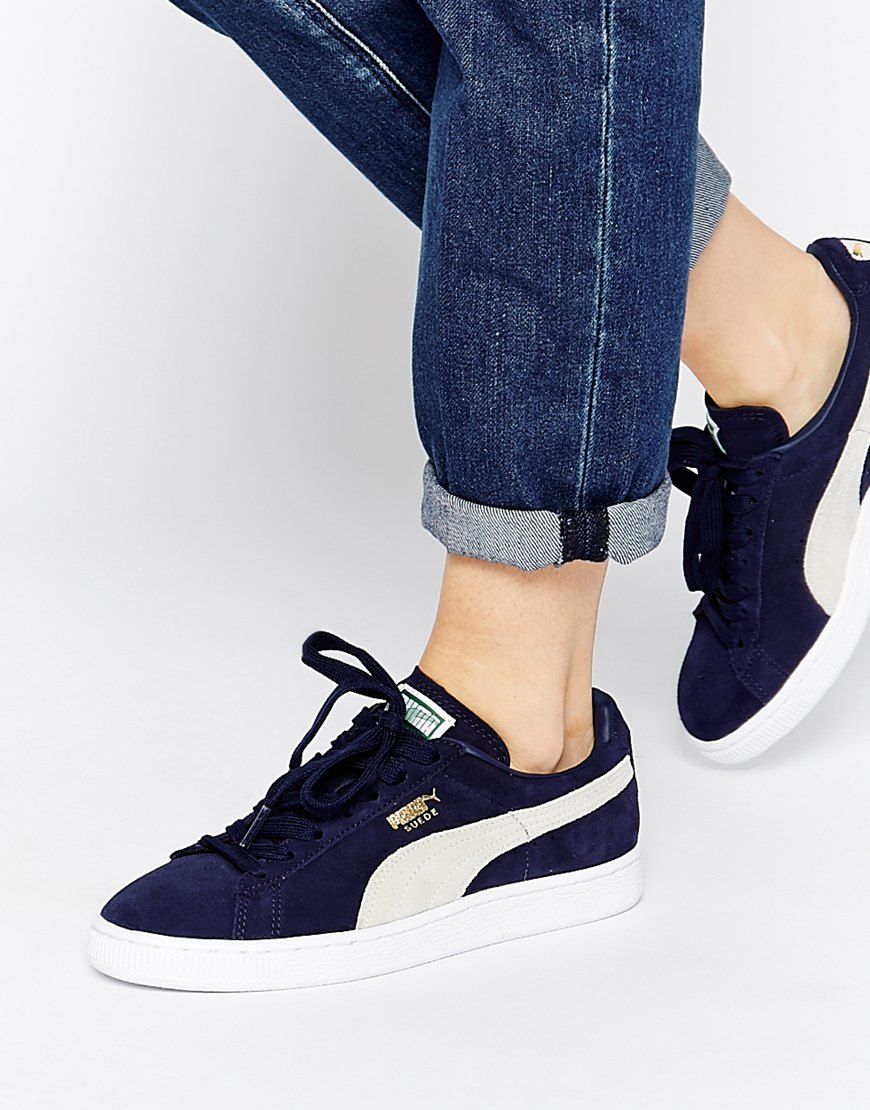 puma daim bleu puma daim bleu