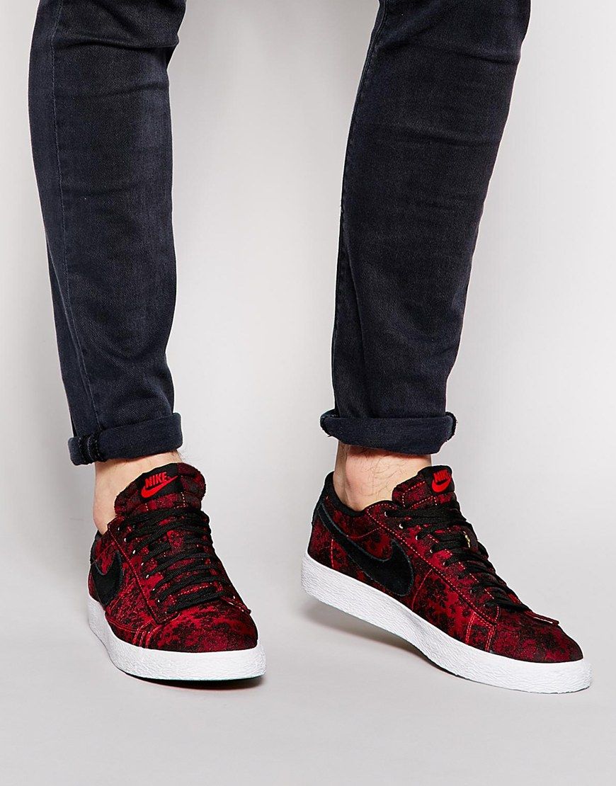 nike blazer femme rouge