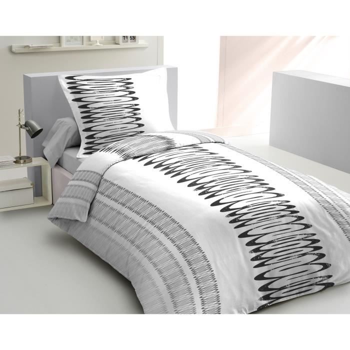 Housse de couette ETHNIQUE 140x200cm BLANC - LOVELY HOME - Pickture