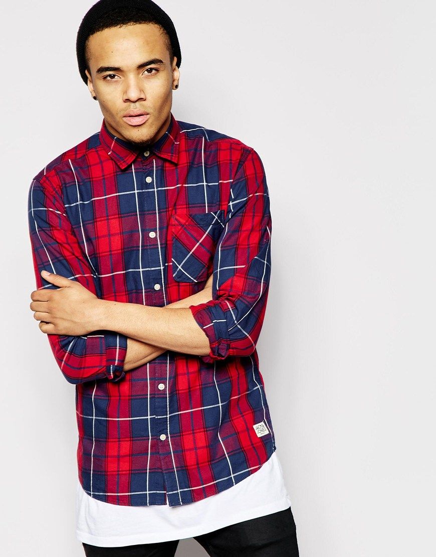 Homme Chemise Chemise Boutonnée Chemise à Col Plaid Col Rabattu Vin Noir Blanche Jaune Rouge Exterieur Travail Manche Longue Bouton Bas Vetement Tenue P9418953