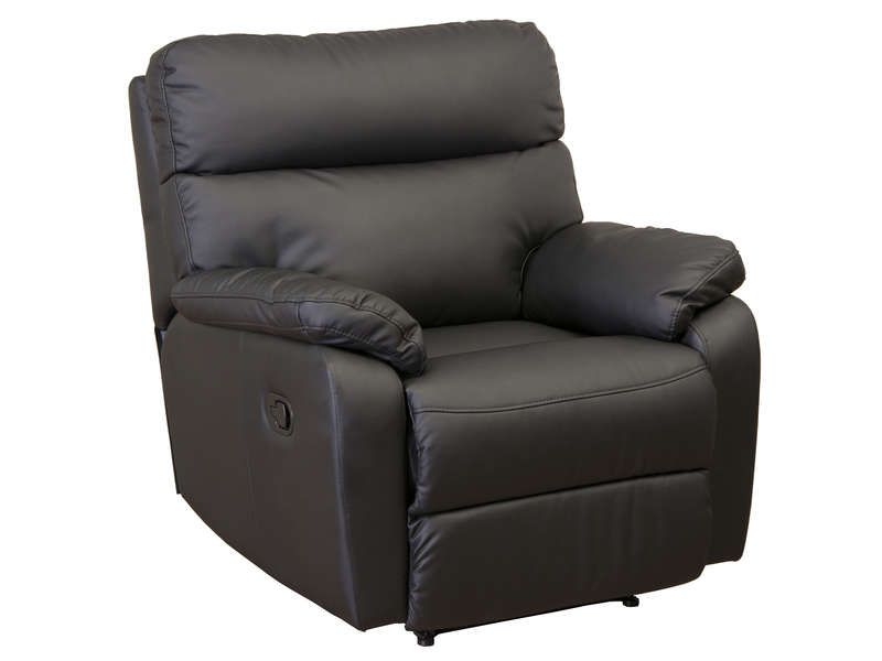 Fauteuil relaxation NASH coloris noir Conforama Pickture