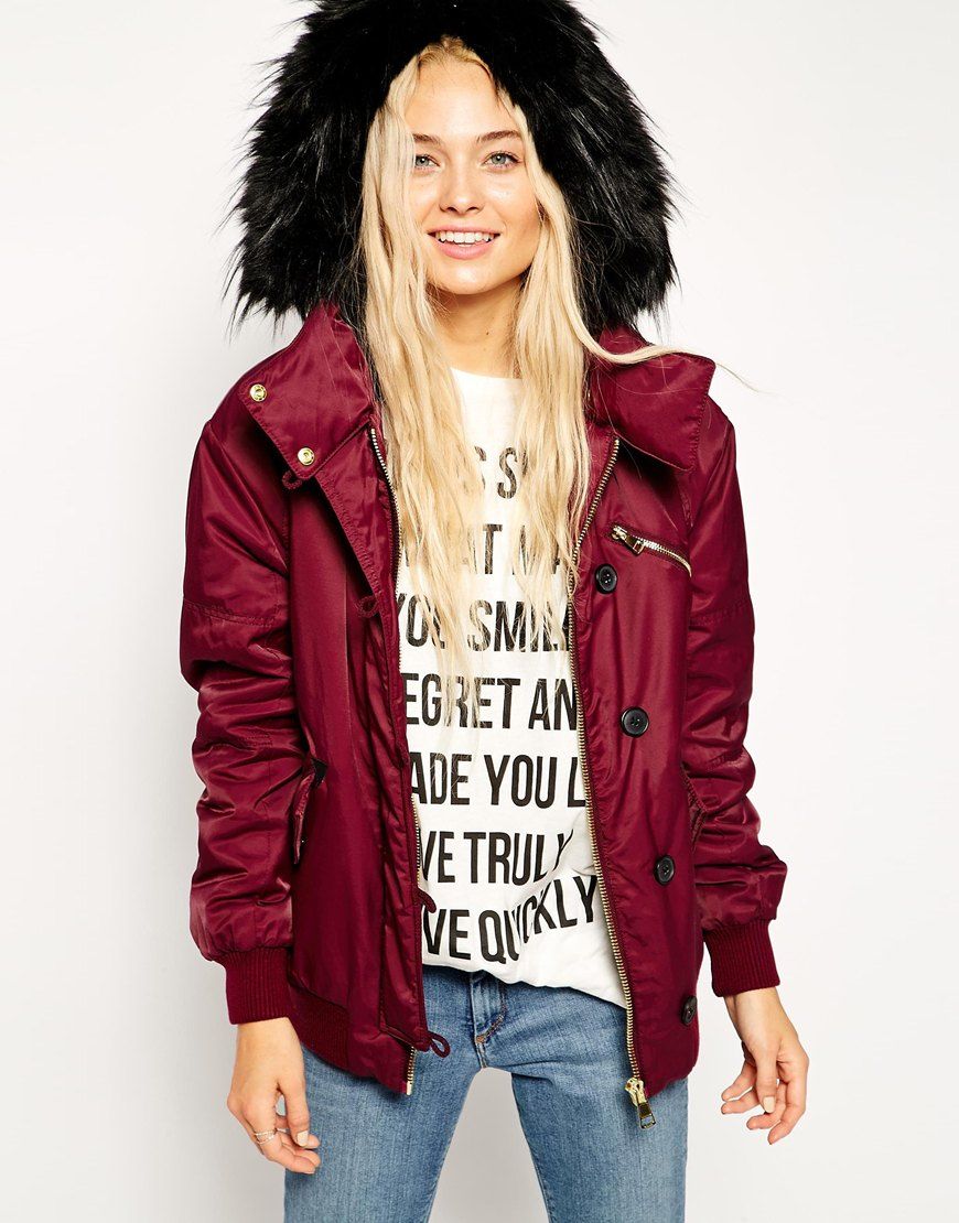 Aviateur Asos Pickture À Blouson Oversize Capuche FFnqOv6g