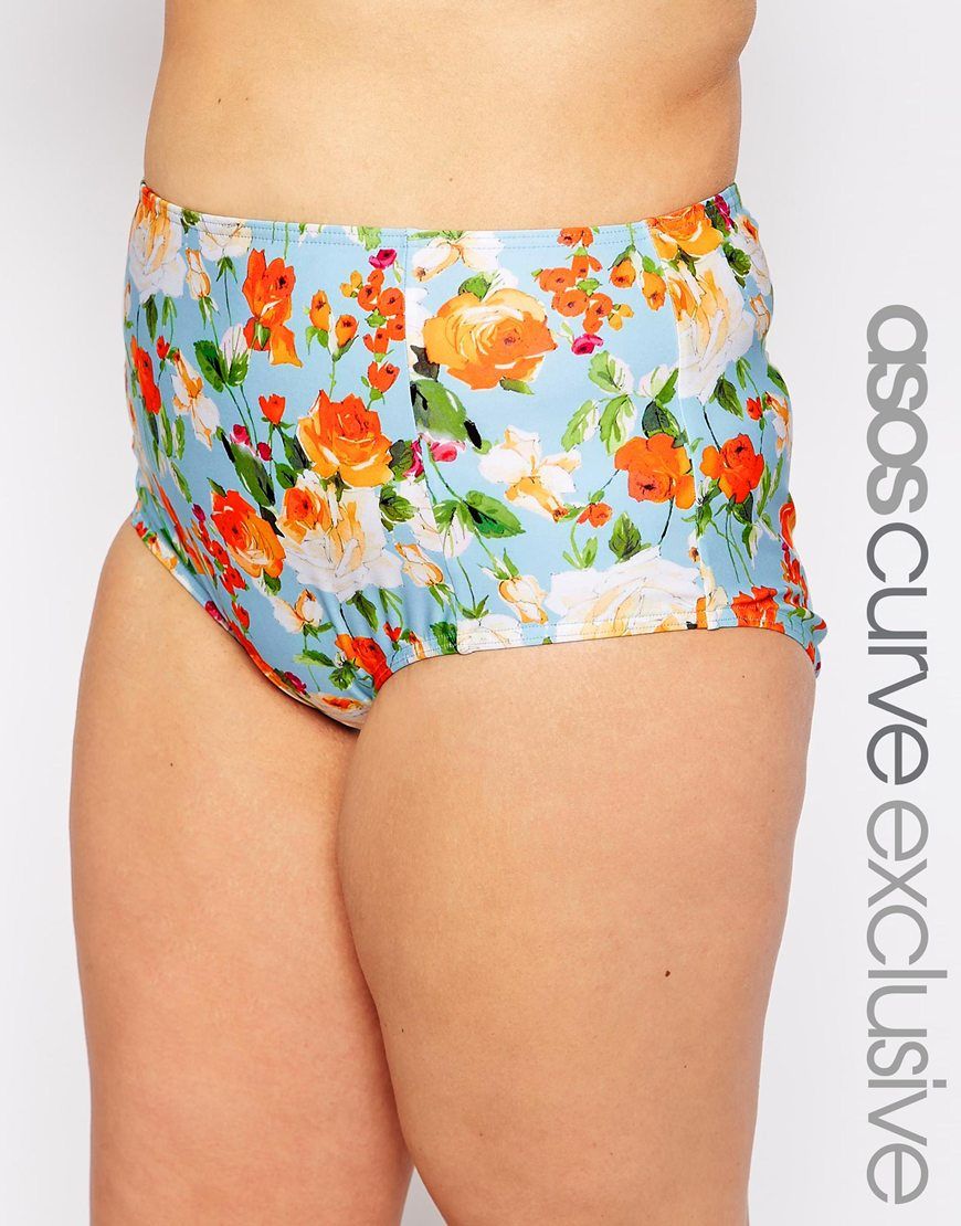 Exclusivité ASOS CURVE Bas de bikini taille ASOS Curve Pickture