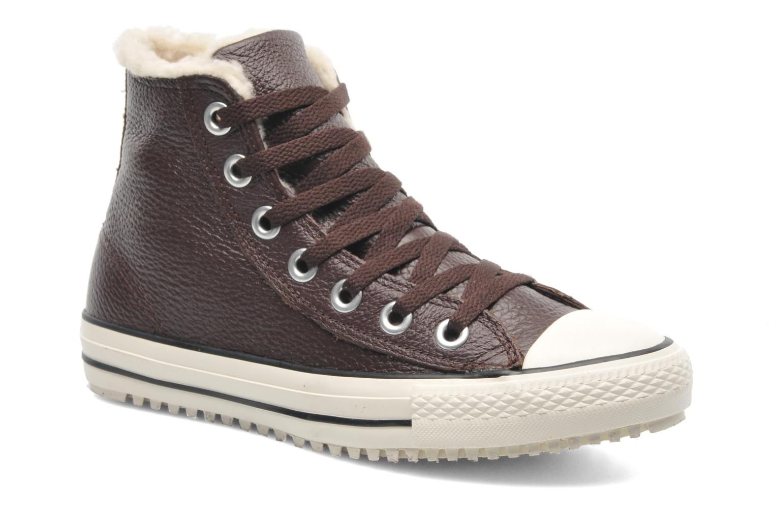 black leather shearling converse