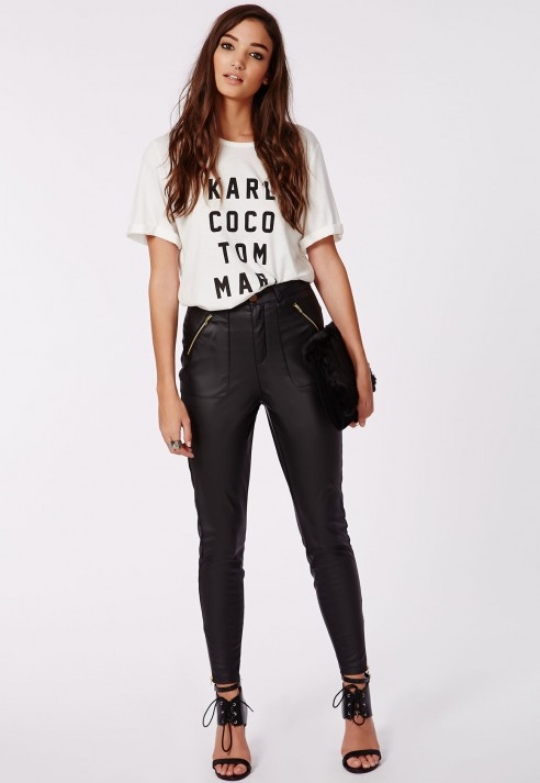 Missguided Pantalon Skinny En Similicuir Missguided Pickture