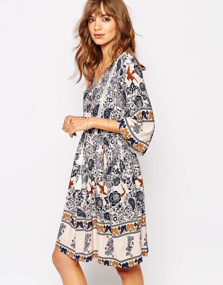 Vila - Robe imprim?�e style folk - Vila - Pickture