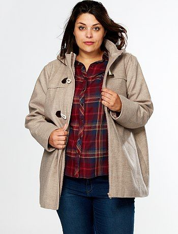 Kiabi - Duffle coat drap de laine capuche - kiabi - Pickture