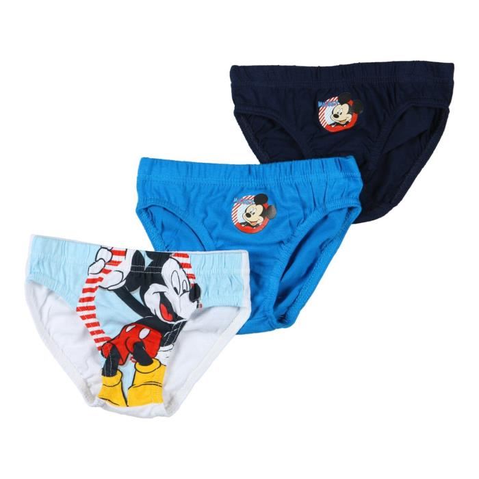 MICKEY Lot 3 Slips Enfant Garçon AUCUNE Pickture