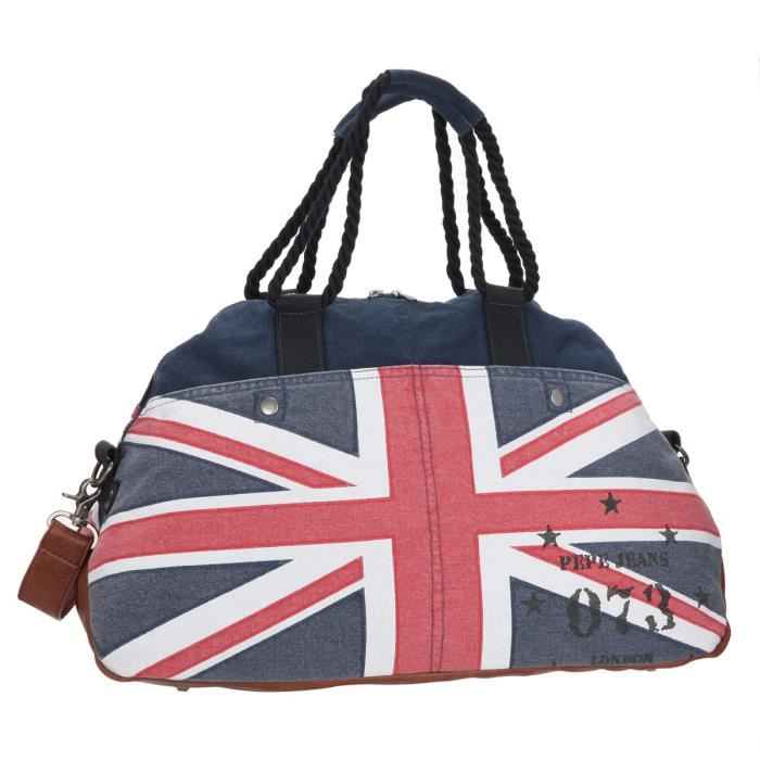 Pepe Jeans Fenix Sac, Bleu, Taille Unique, Cartable