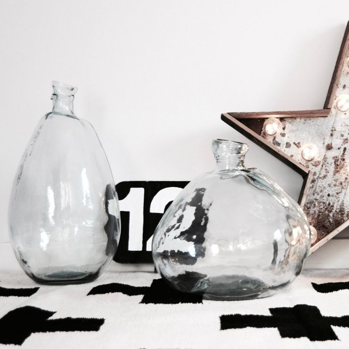 GRAND VASE EN VERRE type Dame Jeanne Bazar & co Pickture