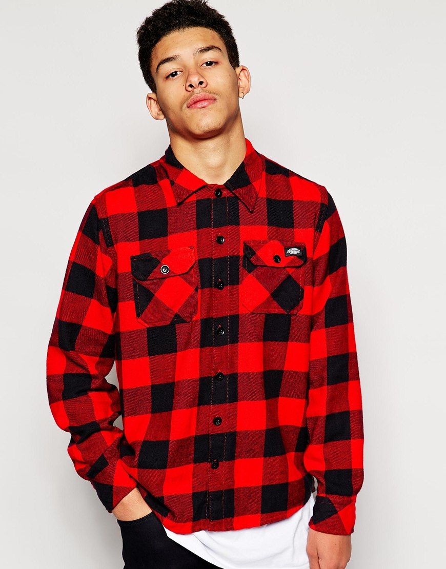Dickies Checked Shirt - Red - Dickies - Pickture