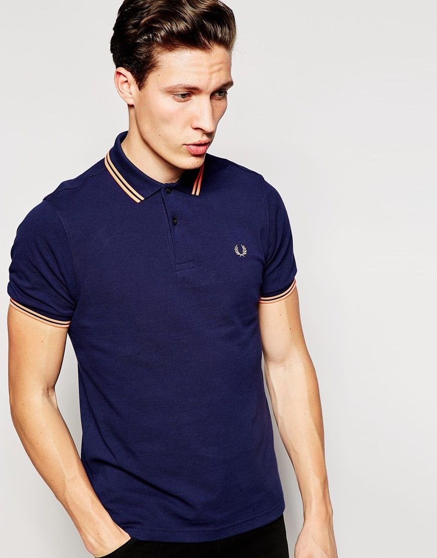  Fred  Perry  Polo  cintr   doubles liser s Fred  Perry  