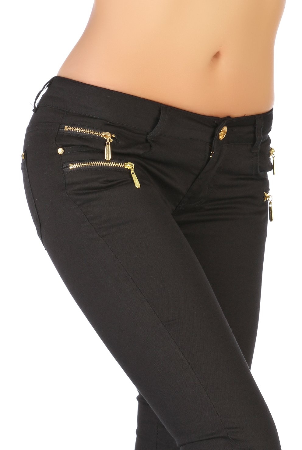 Jean Noir avec zip tendance le jean slim taille - Iro - Pickture
